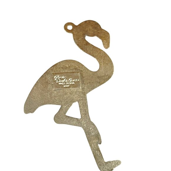 Flamingo Bronze Gloria Dunkin Inc 2007 Pendant for keychain or necklace - Picture 5 of 6